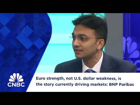 Euro strength, not U.S. dollar weakness, is the story currently driving markets: BNP Paribas