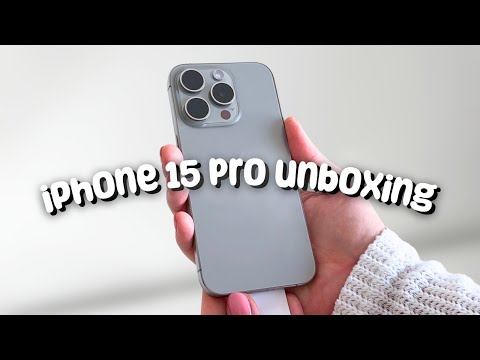iPhone 15 Pro Unboxing (Natural Titanium 512GB) | Aesthetic | Camera Test | Game Test