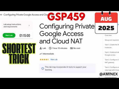 [NEW 2025] Configuring Private Google Access and Cloud NAT | #GSP459 #Qwiklabs | #arcade