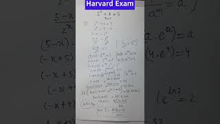 Harvard's Entrance Exam question| Many failed. #shorts #maths #mathematics #algebra