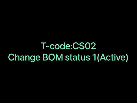 SAP Issue -4 “This BOM is not effective on…….”