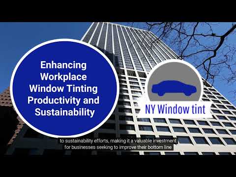Workplace Productivity and Sustainability with Window Tinting