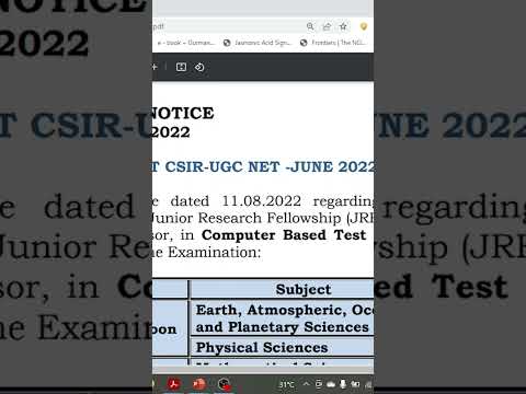 CSIR NET JUNE 2022 || City Intimation Slip ||
