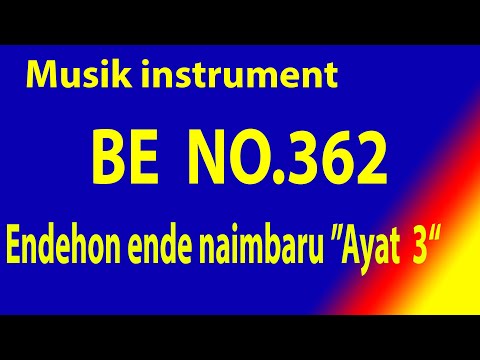 BUKU ENDE (BE) NO 362 ENDEHON ENDE NA IMBARU (Holan Ayat 3)