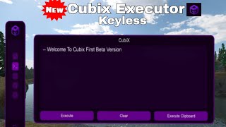 Roblox New Keyless Executor Cubix Beta