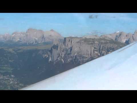 Giro in aliante sopra Bolzano (testing Warp Stabilizer)