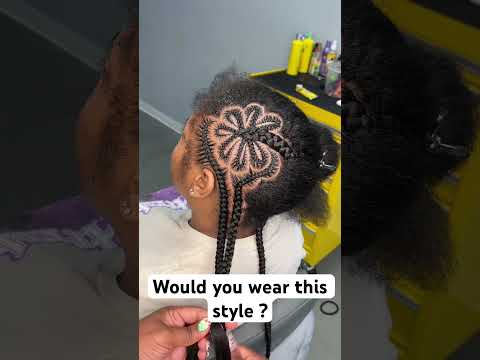 Freestyle braids on my client  #braidstyles  #neatbraids #trending