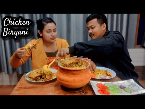 Matka CHICKEN BIRYANI 🍗 Magw/Bihu Special | Husband aur maine TIL-PITHA aur NARIYAL LADDU bhi banaya