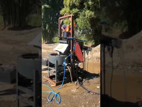 Trommel gold wash plant fine gold recovery#goldmining #goldpanning #sluicebox