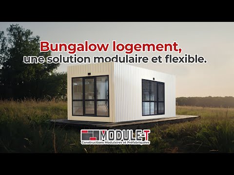 Bungalow logement une solution modulaire et flexible studio moderne chantier étudiant particulier