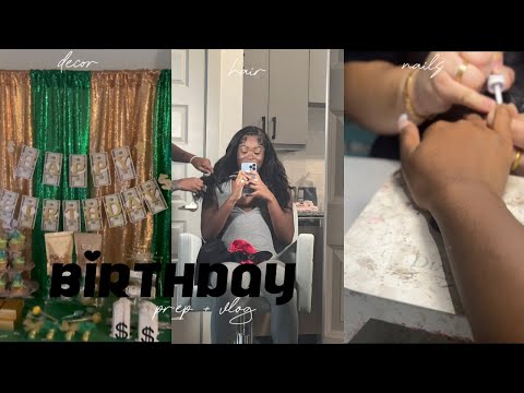 birthday prep. + vlog : mani, pedi,brows,etc