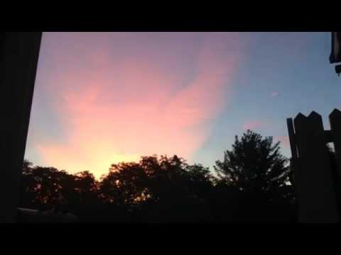 Sunrise for the Pope's visit...