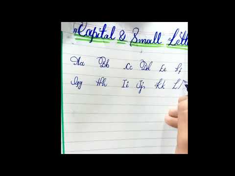 capital and small letters Aa toZz
