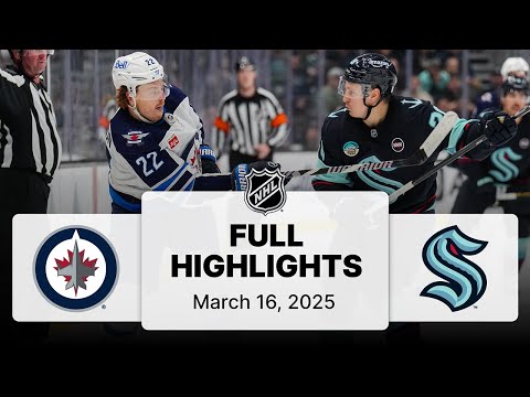 NHL Highlights | Jets vs. Kraken | March 16, 2025