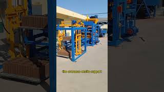automatic brick making machinery test to make hollow concrete blocks.
