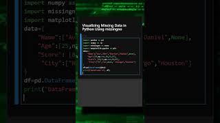 Visualizing Missing Data in Python Using missingno