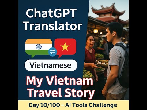 Day 10/100 – ChatGPT Translator 🌍 | My Vietnam Travel Story | 100 Days AI Tools #perlbabu #chatgpt