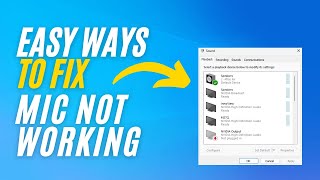 [2024] Fix Microphone Not Working & Optimize Sound Quality on Windows
