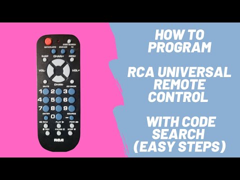 How to connect RCA Universal Remote Control to TV with Code Search (Easy Steps)