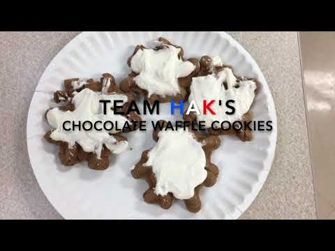 Team HAK's Chocolate Waffle Cookies - Cooking Tutorial (Fall 2020) | Kellan Kubicek