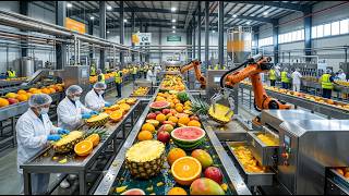 How Fruit Juice Is Made 🍓🍊 | Inside a Massive Processing Plant (Full Process)