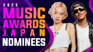 MUSIC AWARDS JAPAN 2025 NOMINATIONS
