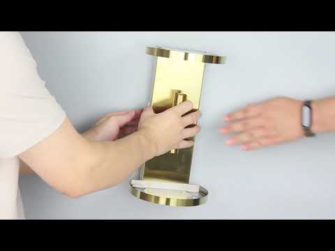 How to install  the wall sconces