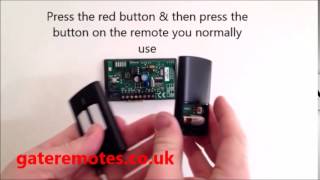 Programming a Beninca Rolling Code Remote