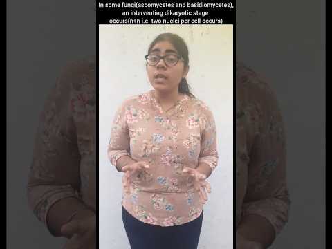 Biology Quick Revision:Biological Classification:Kindom Fungi Dikaryotic Stage #shorts