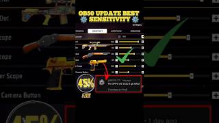Free Fire Headshot Setting After Ob50 Update 2025⚡Best Sensitivity Settings ⚙️| Sensitivity Setting
