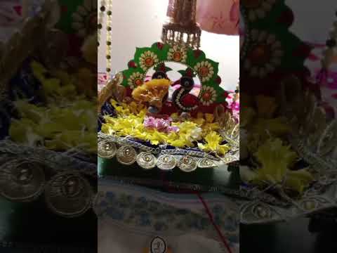 राधाष्टमी celebration at home🥳🌻 || #bhaktisong #radhaasthami #radheradhe #krishnastatus