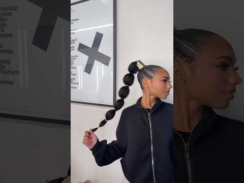 Ponytail babe 🥰 #ponytailhairstyles #model #fashionshow #hairstyles #sleekponytail #bubblehair