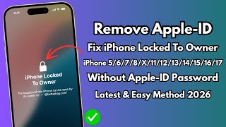 iPhone Locked To Owner? How to Remove Apple-ID From Any iPhone Without Password | Latest Method