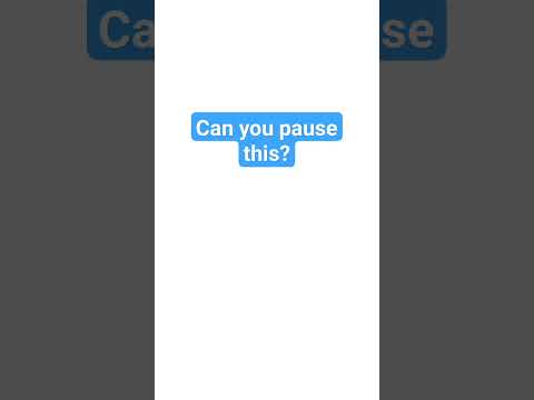 if you paused it your a legend