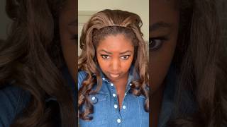 A $20 Natural Looking Half Wig 😱 | #stunna by Outre #protectivestyles #synethicwigs #outrehair