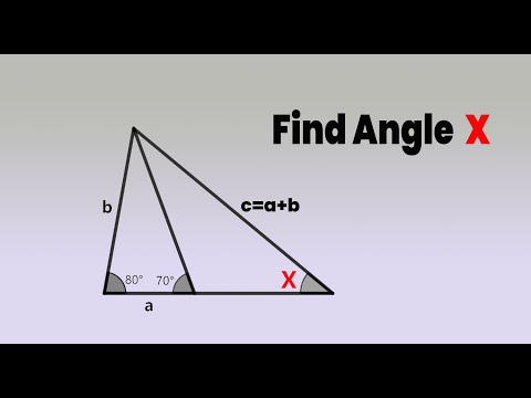 Find angle X. | a nice geometry problem.