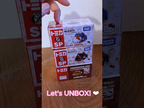 Hello Kitty 50th Anniversary Tomica SP トミカASMR #hellokitty #unboxing#unbox #asmr#unboxingtoys#shorts