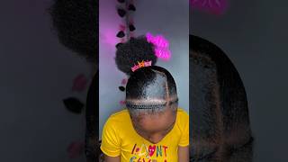 Slayed braided natural hairstyle 🌸💕 #4c #braids #hairstyles #protectivestyles #haircare #2025