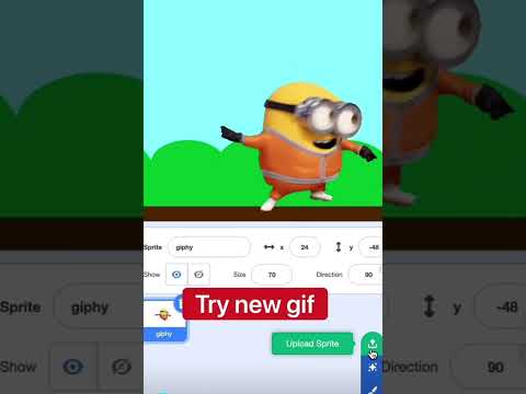 How to add Gif image in scratch #shortsfeed #scratchbuilt #ytshorts #viralshorts #fypシ゚viral