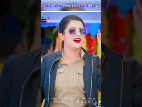 Karishma andre😍🥰 Haseena 🥰😍in uniform and goggles hits different 🔥#Madam sir ft. chikni chameli❤️