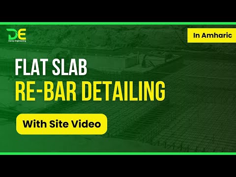 Flat Slab Reinforcement bar Detailing Site Video