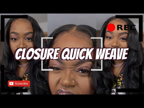 CLOSURE QUICK WEAVE TUTORIAL || LACE CLOSURE || DIY || BEGINNER FRIENDLY