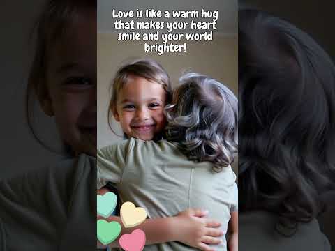 Love is like a warm hug