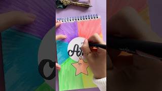 Colorful Front Page for a Vibrant Journal 🌈✨ #shortsart #art #nhuandao