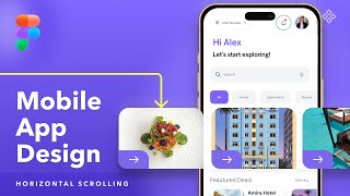 Mobile App Design Tutorial | Horizontal Scrolling in Figma