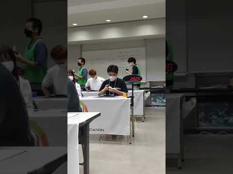単発記録大会2位でした！#ルービックキューブ#スピードキューブ#用賀Summer2022