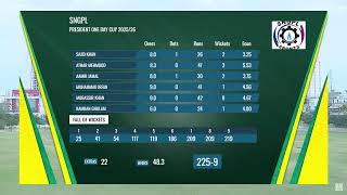 Live | SNGPL vs Ghani Glass | President's Cup Grade I 2025-26 | UBL Sports Complex | PCB | M2V1J