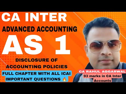 📕AS-1 | Disclosure of Accounting Policies| CA Rahul Aggarwal #cainter