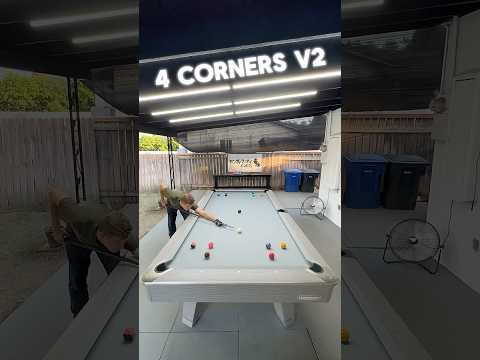 4 CORNERS V2 #billiards #8ballpool #pool #billiard #drill #practice #outdoors #pooltable #9ball #fun