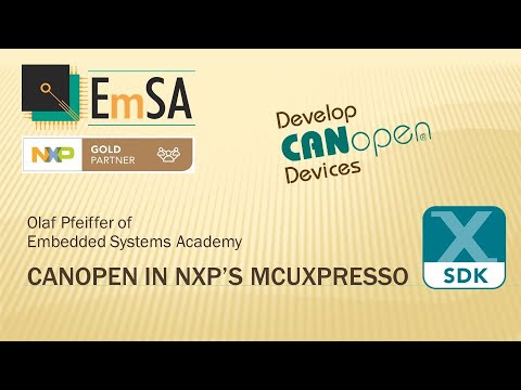 CANopen in NXP's MCUXpresso SDK